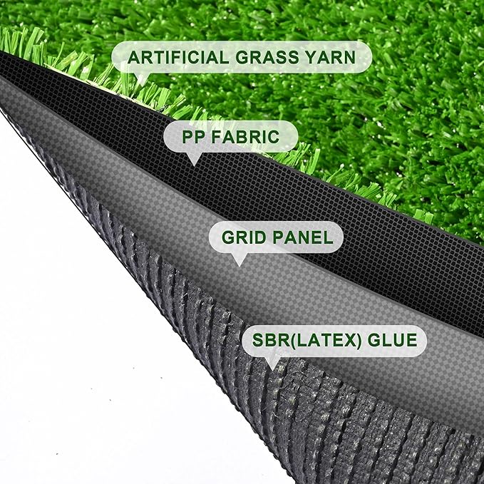 Yescom Sports Sled Strips Turf Gym Turf Flooring for Weight Sled Push Gym Equipment Outdoor Indoor Use 65'x5'(325 Sq.Ft) 0.4" H