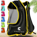 Khroom Inflatable Snorkel Vest for Adults and Teenagers | 60"-75" Height | 90-220 lbs | V2 2025 Model | Buoyancy Jacket for Snorkeling and SUP - Snorkel Vest, Buoyancy Aid