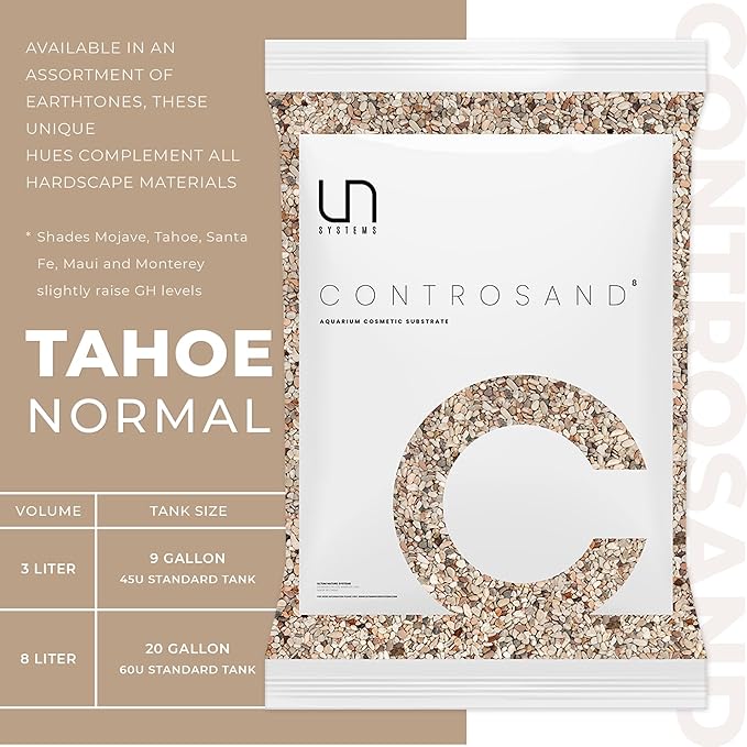 Ultum Nature Systems Controsand Tahoe Aquarium Sand (3L) - Freshwater Tank Substrate for Live Shrimp & Planted Aquariums