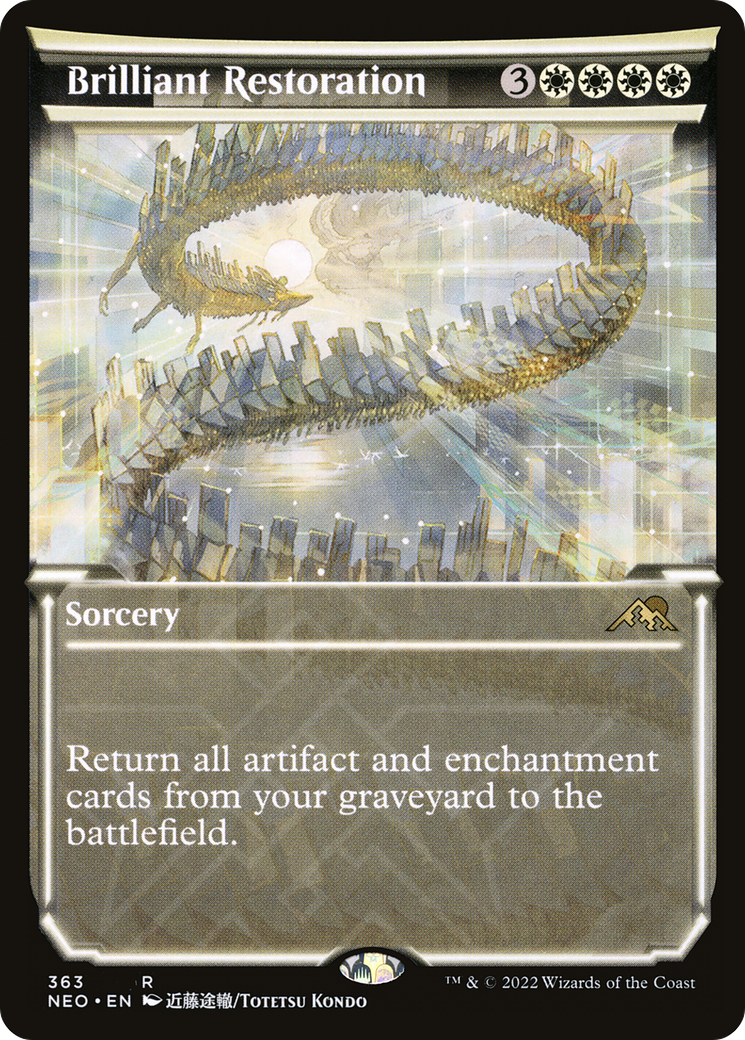 Brilliant Restoration (NEO-363) - Kamigawa: Neon Dynasty: (Showcase)