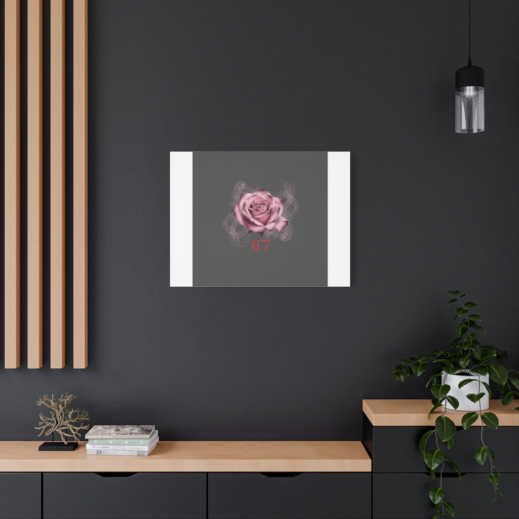6 7 Valentine's Canvas | Viral Gothic Rose Wall Art | 6 7 Meaning Dark Romance