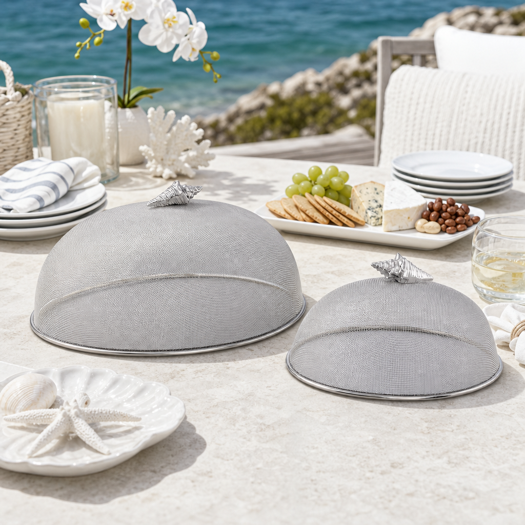 Conch Shell Stainless Mesh Picnic Cover