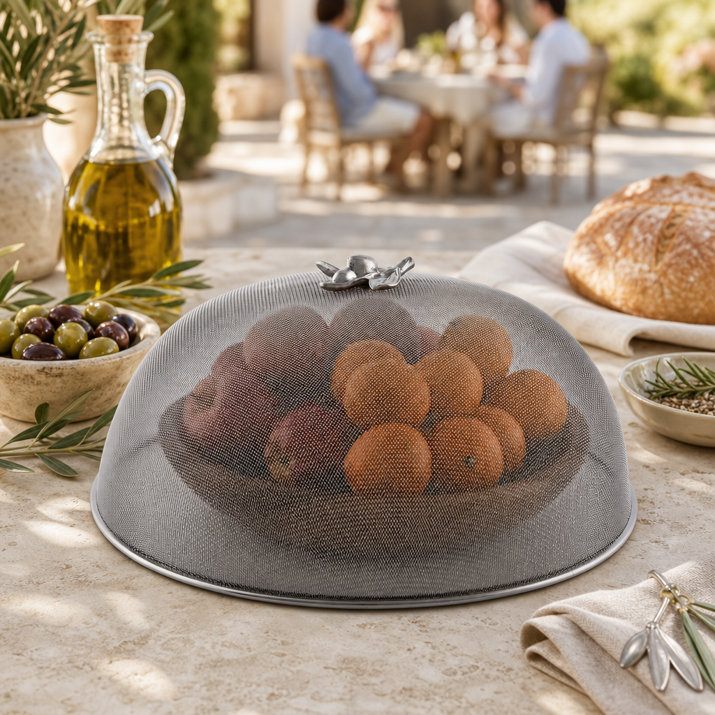 Olive Stainless Mesh Picnic Cover