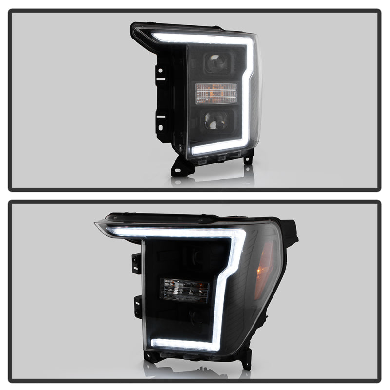 SPYDER Signature 20-21 Ford F150 (Halogen Model) Proj. Headlights - Black (PRO-YD-FF15021HALSI-BK) 5088703