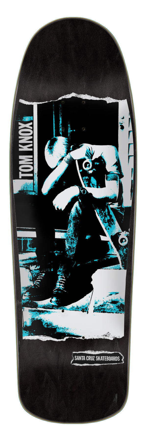 Santa Cruz Tom Knox Punk Black Stain 9.89" Skateboard Deck