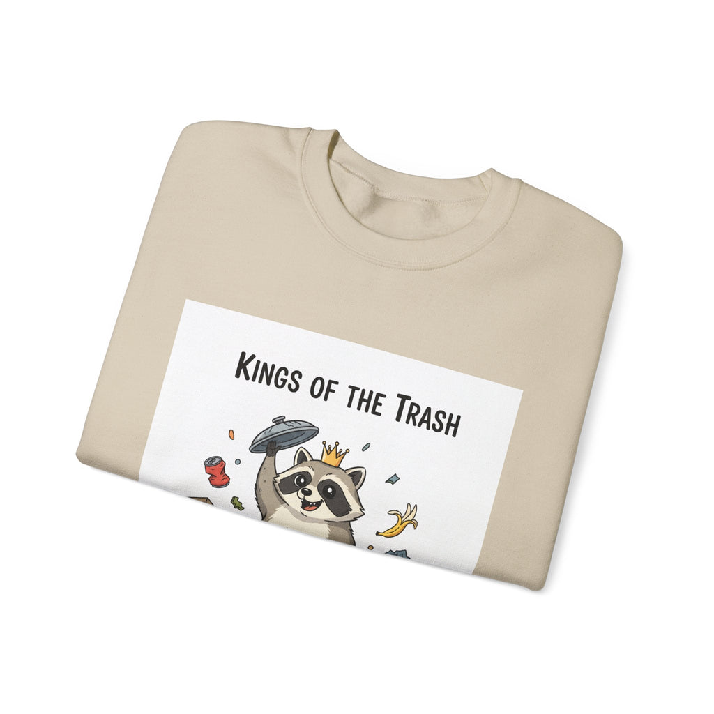 Kings of the Trash Raccoon Sweatshirt | trash panda, raccoon doodle
