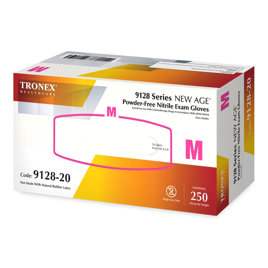 New Age® 9128 Series Nitrile Exam Glove, Medium, Violet-Blue 9128-20