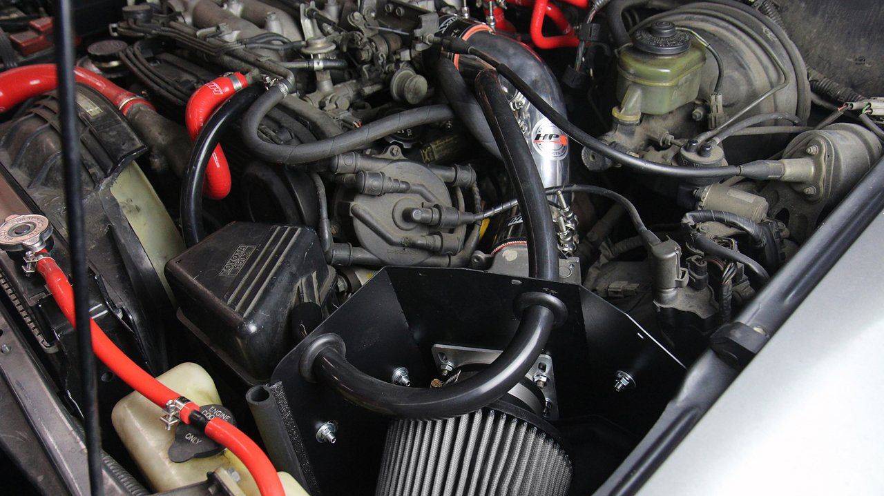 HPS Shortram Air Intake Kit 1989-1995 Toyota 4Runner 3.0L V6, Includes Heat Shield, Red