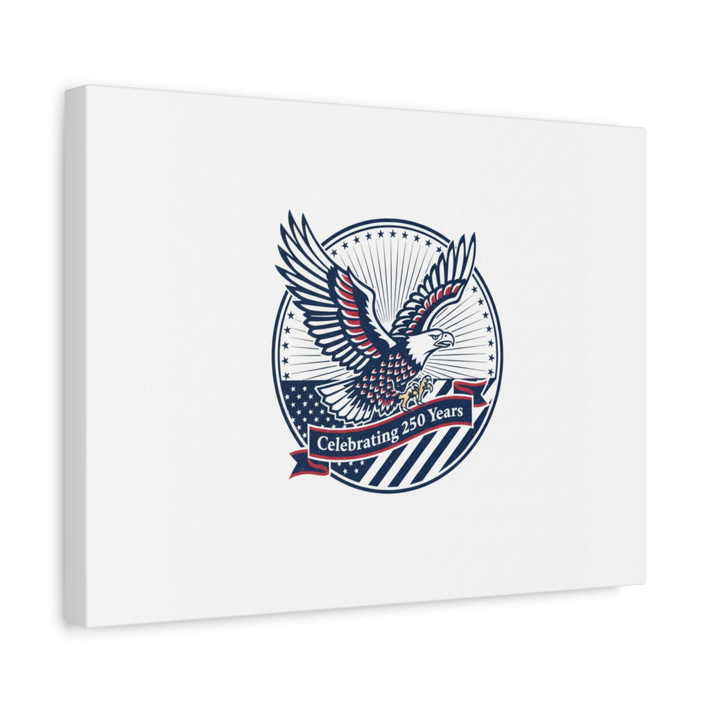 250th Anniversary Eagle Emblem Canvas | Semiquincentennial Americana