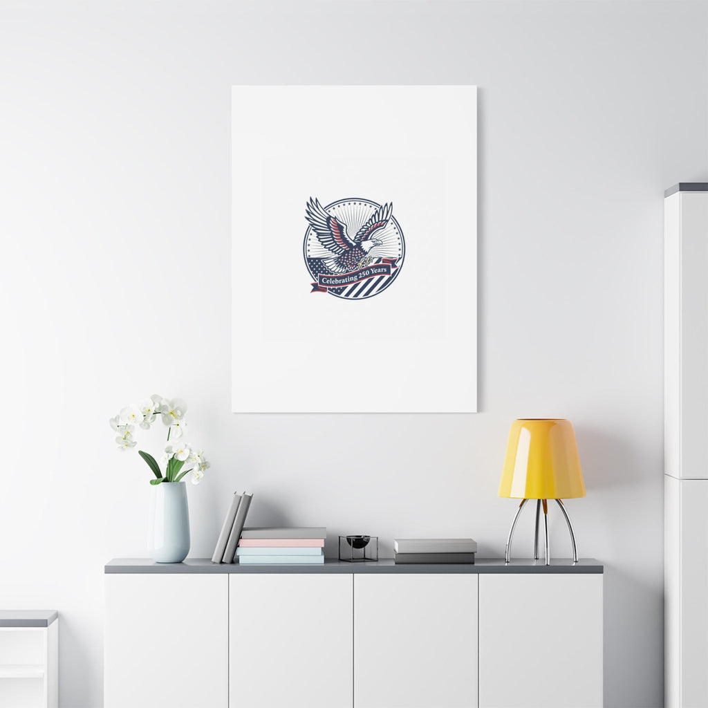 250th Anniversary Eagle Emblem Canvas | Semiquincentennial Americana