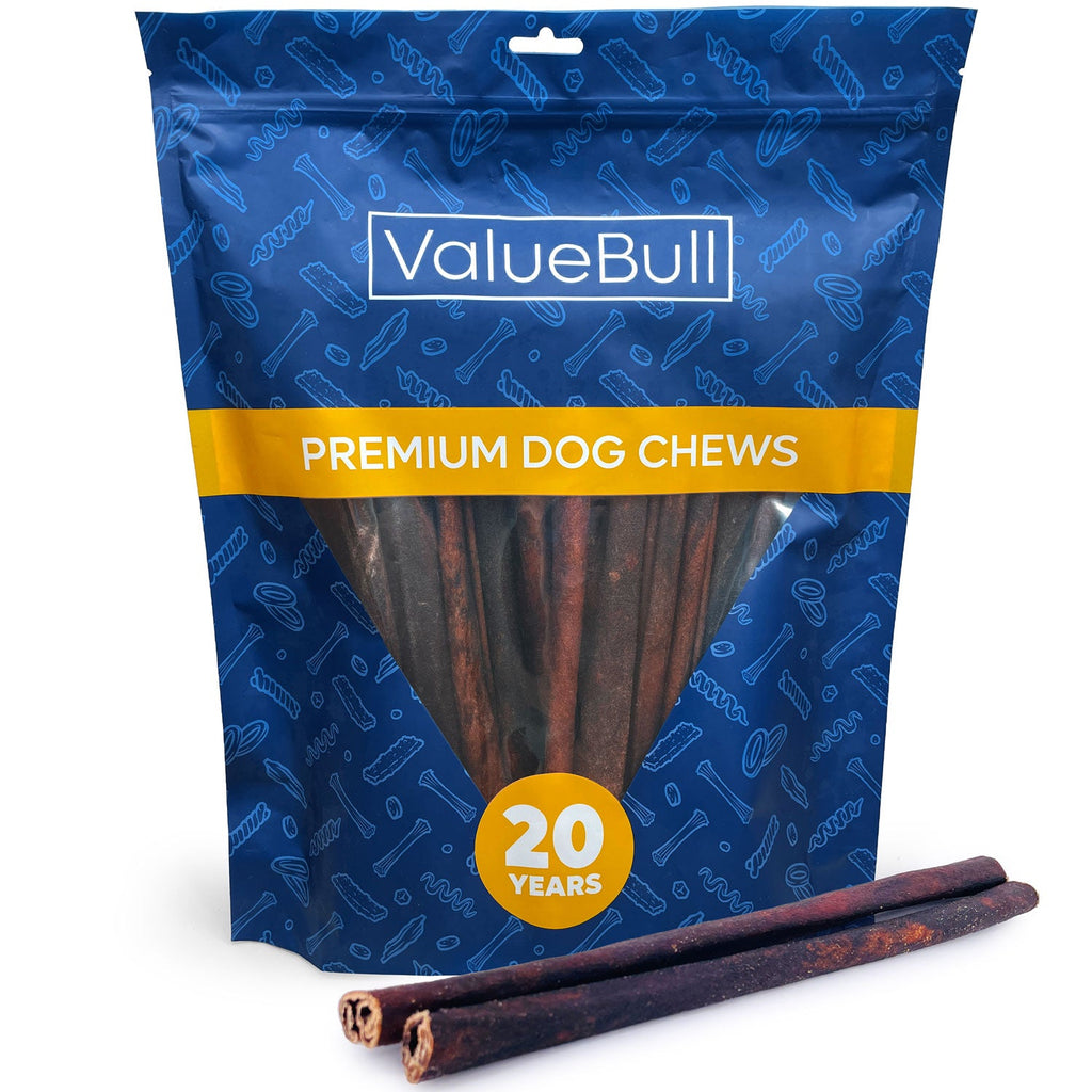 ValueBull Collagen Sticks for Dogs, 12 Inch Medium Chews, Natural Long-Lasting Dog Treats, 25 Count