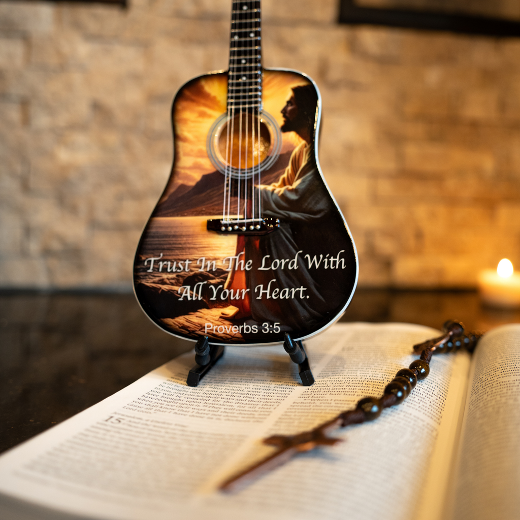 Proverbs 3:5 Miniature Guitar
