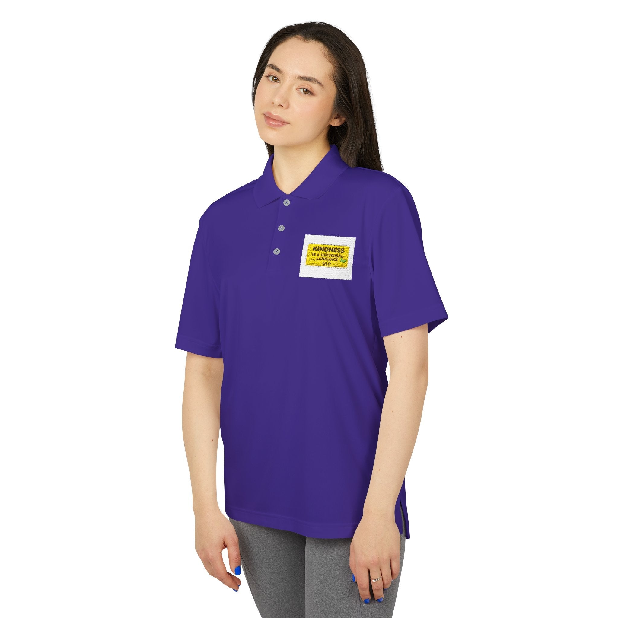Kindness Is a Universal Language Golf Polo — Motivational Golf Shirt