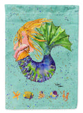 Blonde Mermaid on Teal Garden Flag Mailbox Decorative Yard Banner Outside Patio Artwork for Flower Beds, Garden Size, Multicolor