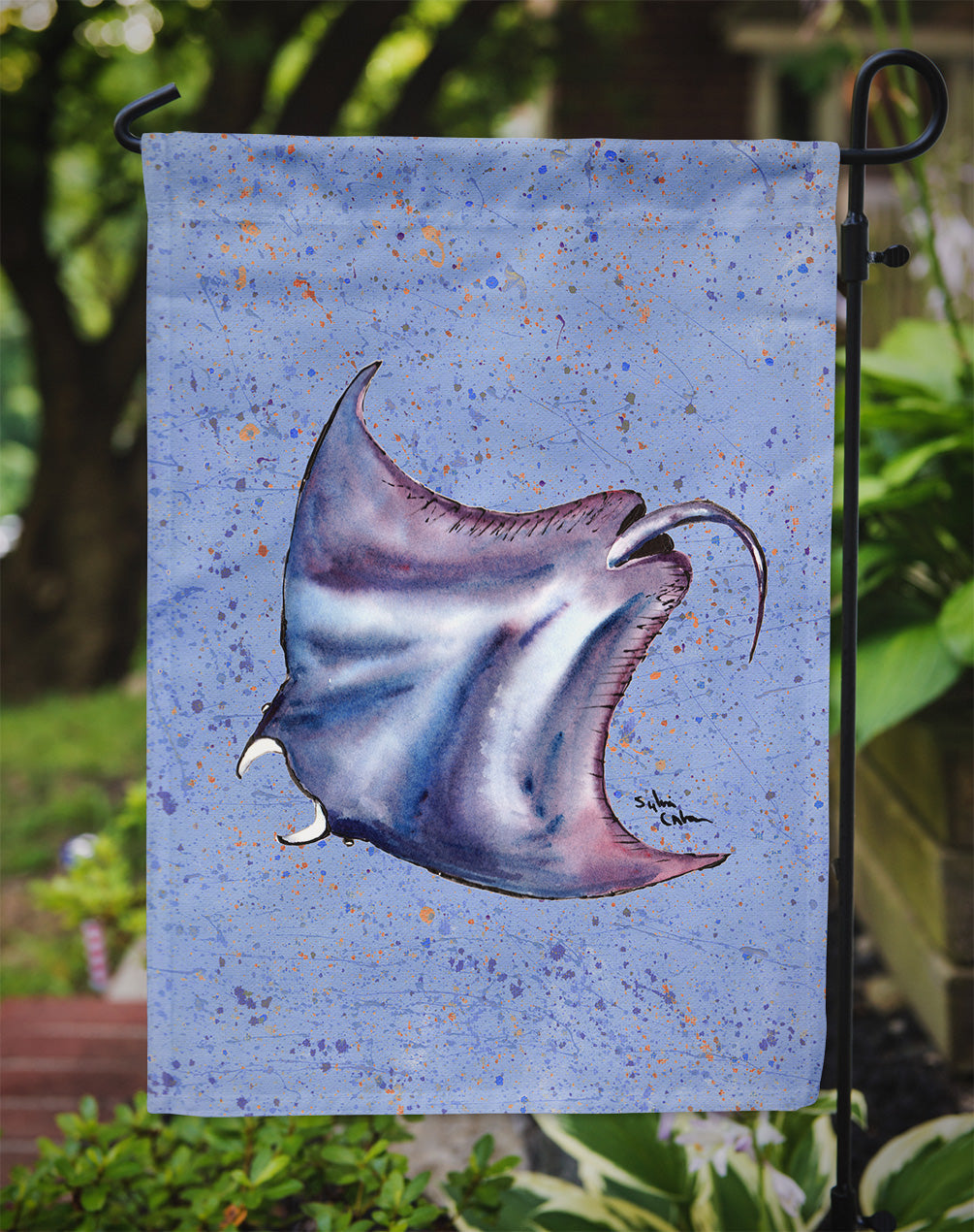 Stingray Stingray Garden Flag Mailbox Decorative Yard Banner Outside Patio Artwork for Flower Beds, Garden Size, Multicolor
