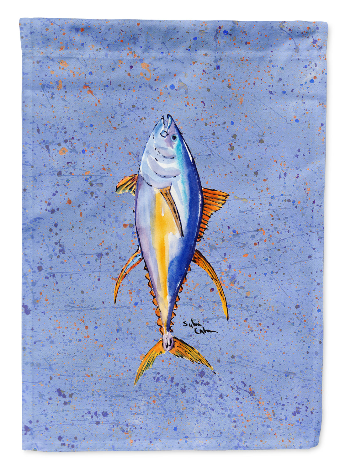 Fish Tuna Garden Flag Mailbox Decorative Yard Banner Outside Patio Artwork for Flower Beds, Garden Size, Multicolor