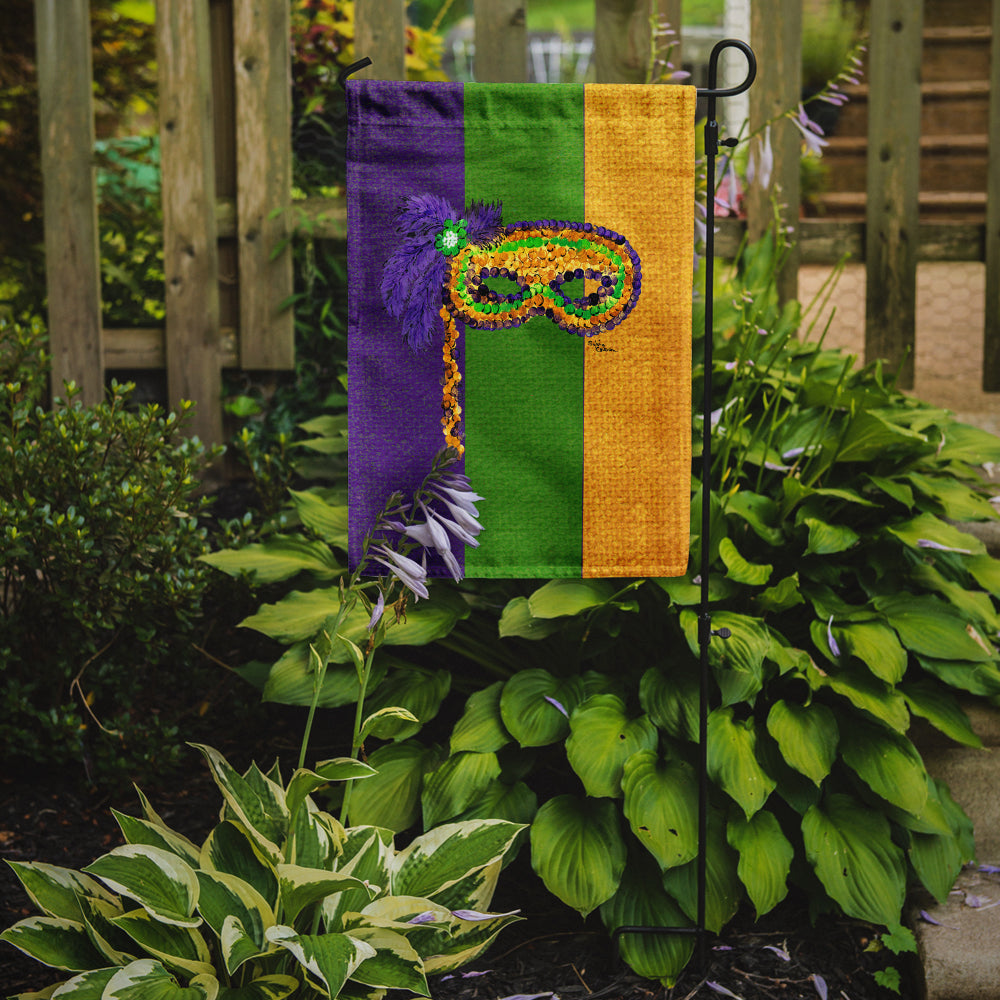 Mardi Gras Mask Garden Flag Mailbox Decorative Yard Banner Outside Patio Artwork for Flower Beds, Garden Size, Multicolor