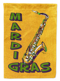 Mardi Gras and Saxaphone Garden Flag Mailbox Decorative Yard Banner Outside Patio Artwork for Flower Beds, Garden Size, Multicolor