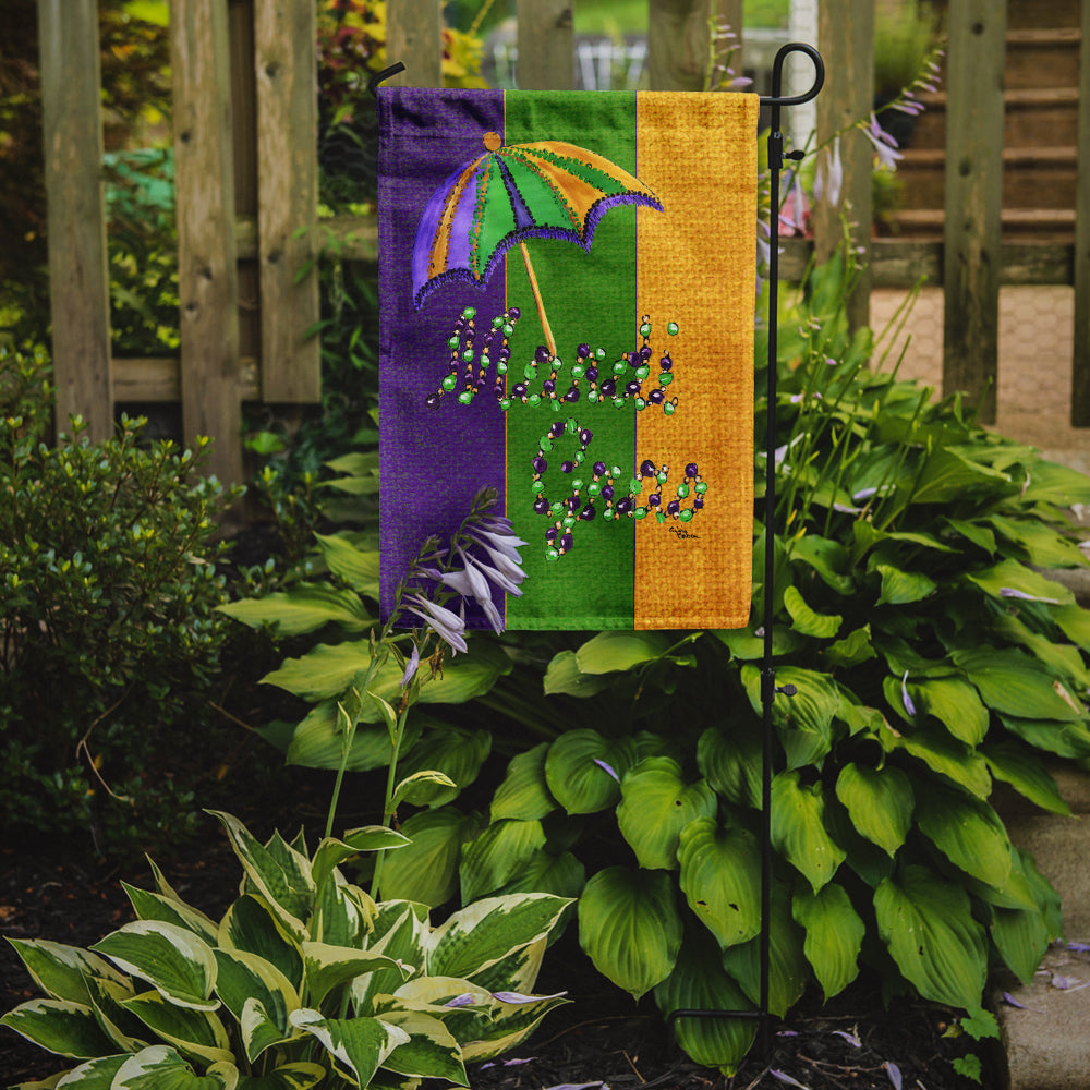 Mardi Gras Second line umbrella Garden Flag Mailbox Decorative Yard Banner Outside Patio Artwork for Flower Beds, Garden Size, Multicolor