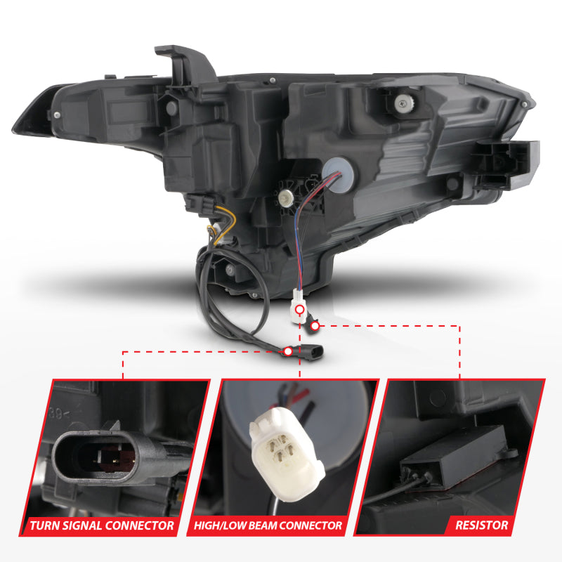 ANZO 22-24 Toyota Tundra (w/Factory LED Refl.) Z-Series Full LED Proj Headlights - Driver Side ONLY 111599X-L