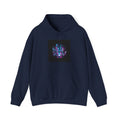 Neon Cyberpunk Skyline Hoodie | synthwave skyline, future city art