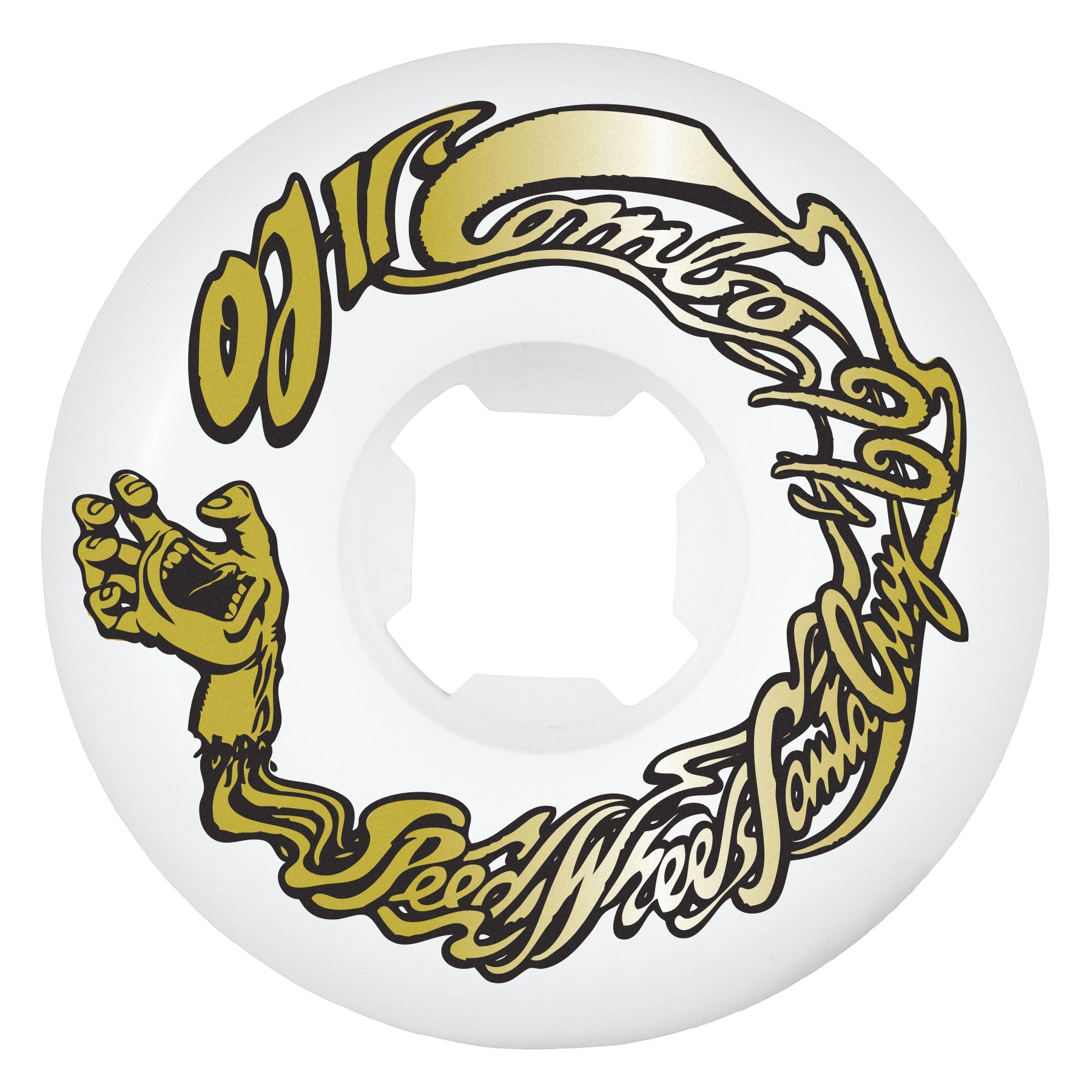 OJ Combos Gold/White 60mm 99a Skateboard Wheels
