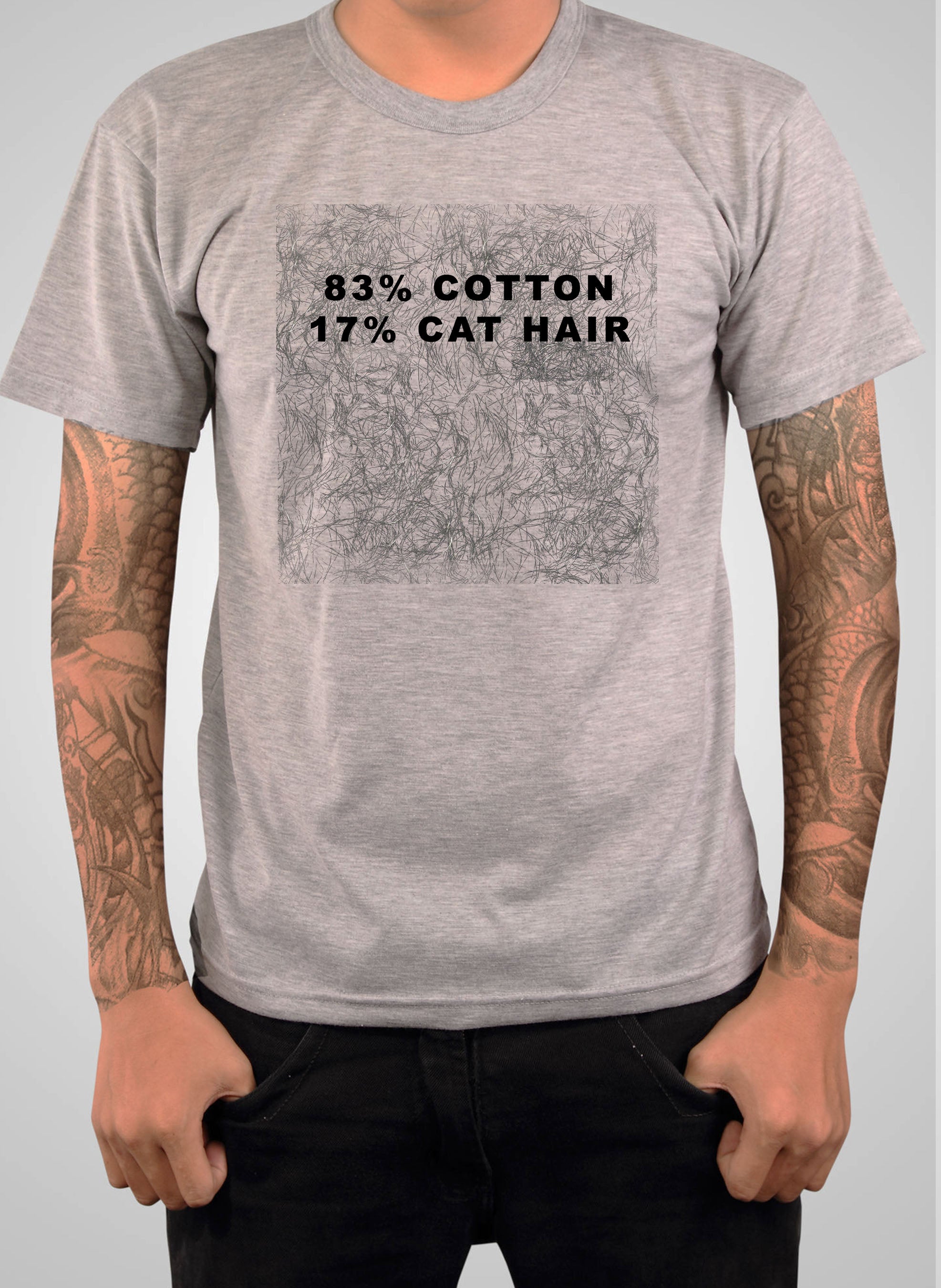83% Cotton 17% Cat Hair T-Shirt