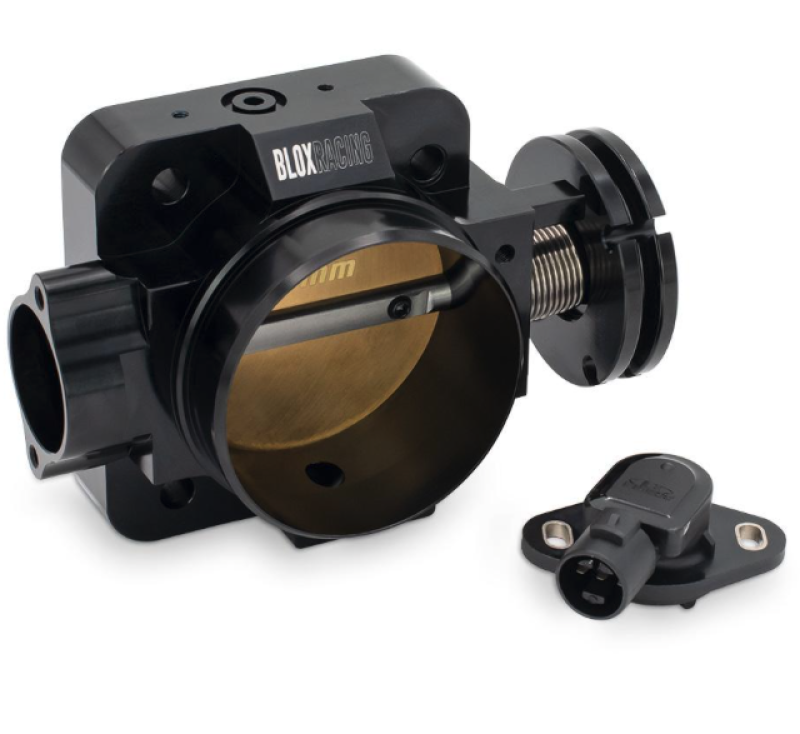BLOX Racing Honda B/D/H/F Series Engines 74mm Black Billet Throttle Body V2 BXIM-00204-BK-V2