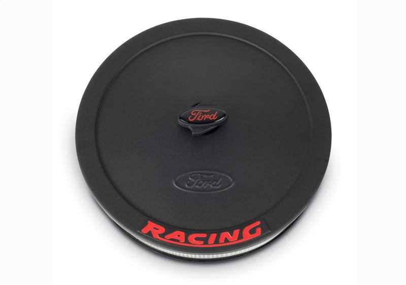 Ford Racing Air Cleaner Kit - Black Crinkle Finish w/ Red Emblem 302-352