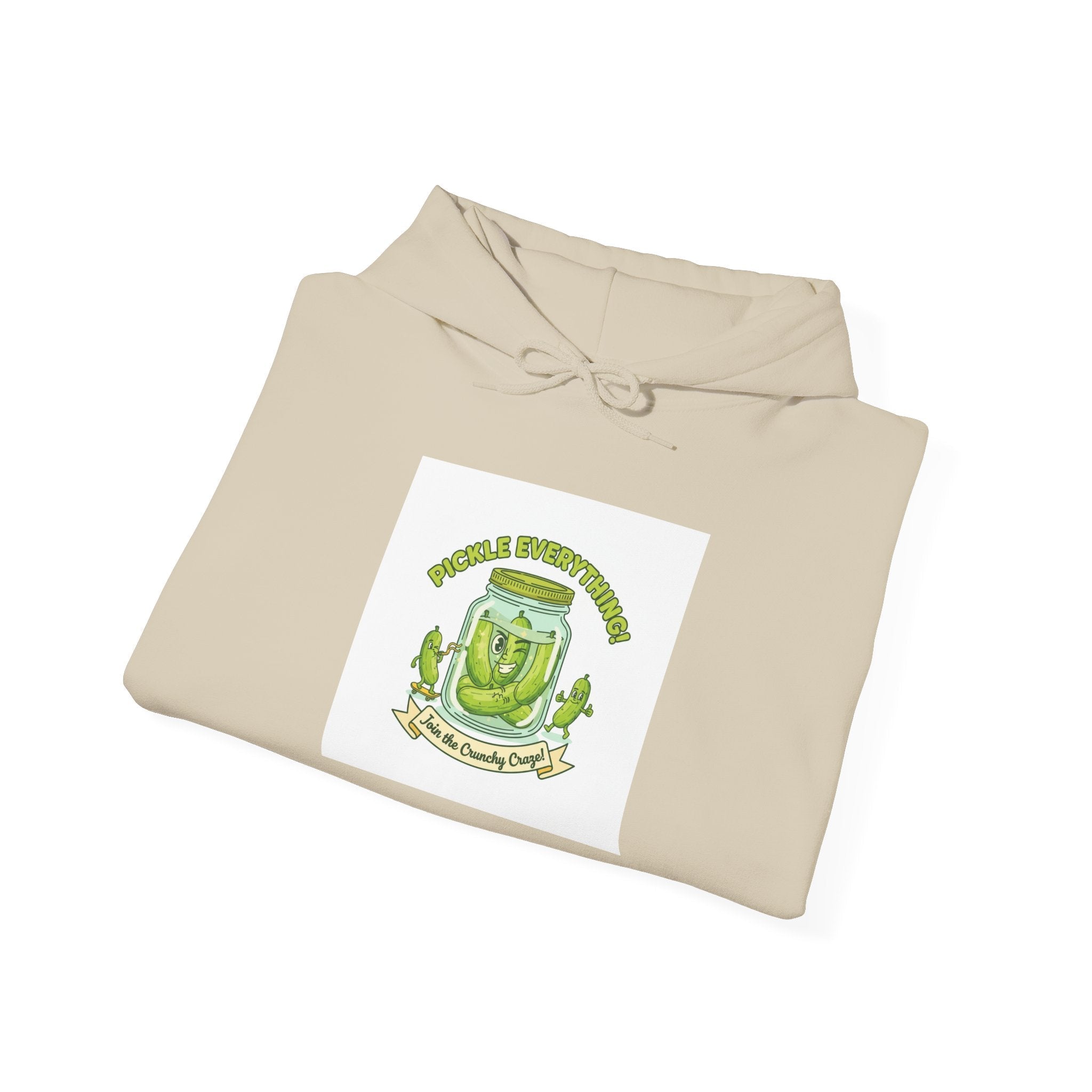 Pickle Enthusiast Crest Hoodie | brine design, pickle lover apparel