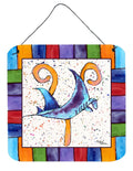 Beach and Seafood Letter Y Wall or Door Hanging Prints Aluminum Metal Sign Kitchen Wall Bar Bathroom Plaque Home Decor, 6x6, Multicolor