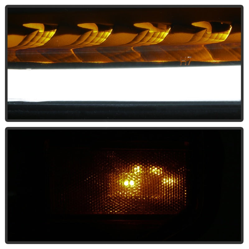 SPYDER xTune 14-17 Toyota Tundra DRL LED Light Bar Proj Headlights - Black Smoke (PRO-JH-TTU14-LB-BSM) 9043031