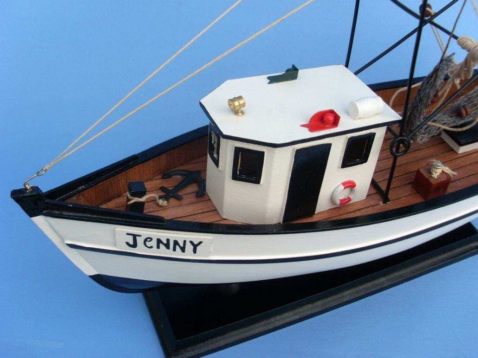 Wooden Forrest Gump - Jenny Model Shrimp Boat 16""