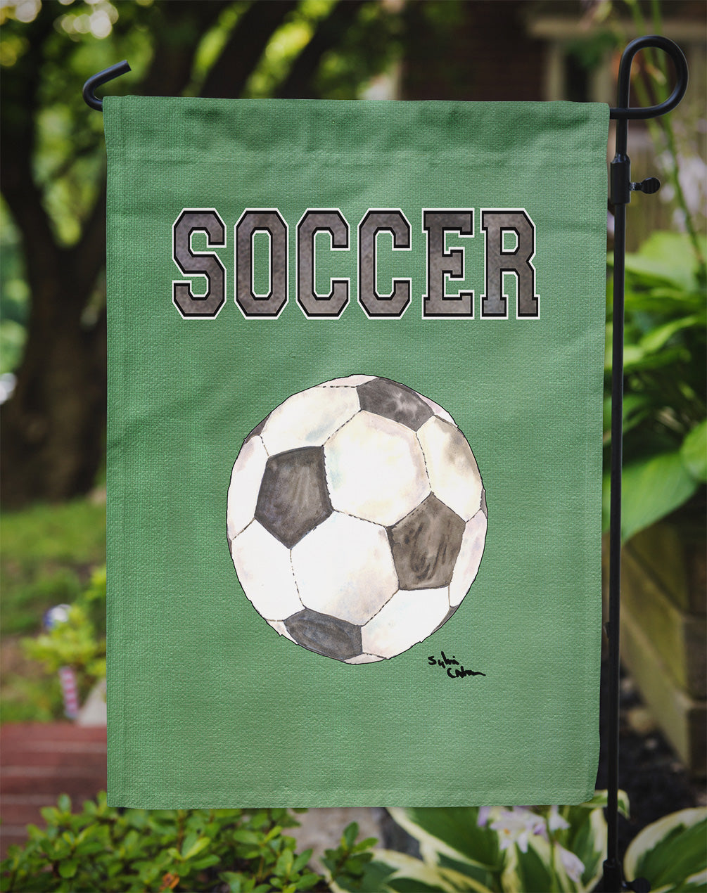 Soccer Garden Flag Mailbox Decorative Yard Banner Outside Patio Artwork for Flower Beds, Garden Size, Multicolor