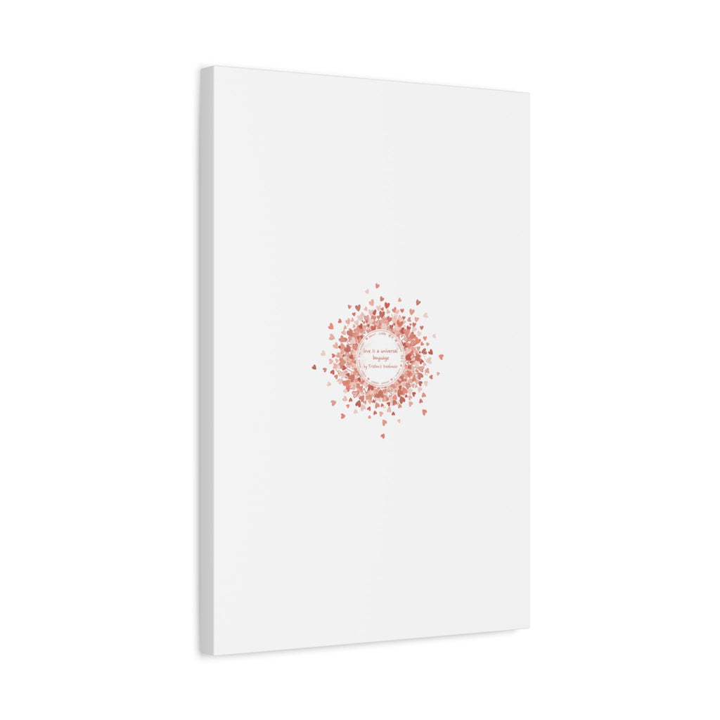Tiny Heart Confetti Canvas | Matte Stretched Wall Art