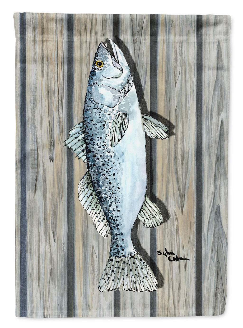 Fish Trout Garden Flag Mailbox Decorative Yard Banner Outside Patio Artwork for Flower Beds, Garden Size, Multicolor
