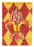 Hot Peppers Fleur de Lis Garden Flag Mailbox Decorative Yard Banner Outside Patio Artwork for Flower Beds, Garden Size, Multicolor