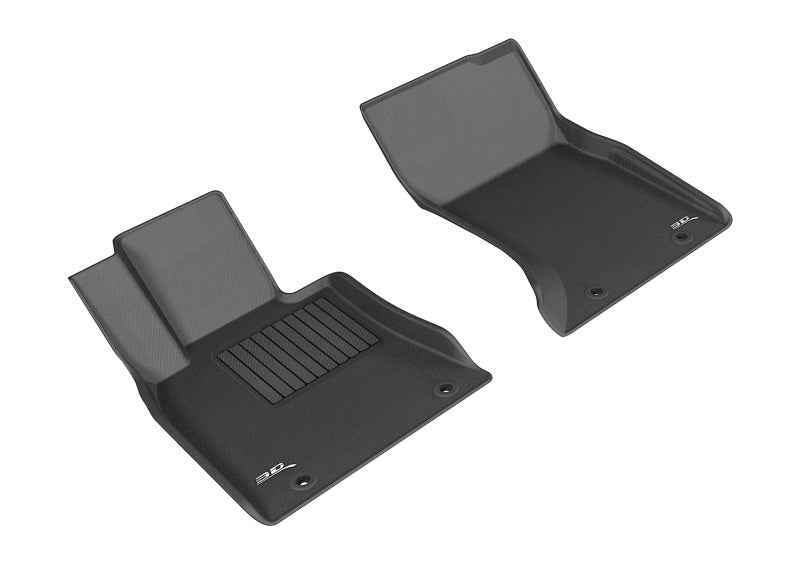 3D MAXpider 15-16 Hyundai Genesis Sedan AWD / 17-20 G80 AWD Kagu 1st Row Floormats - Black L1HY05011509