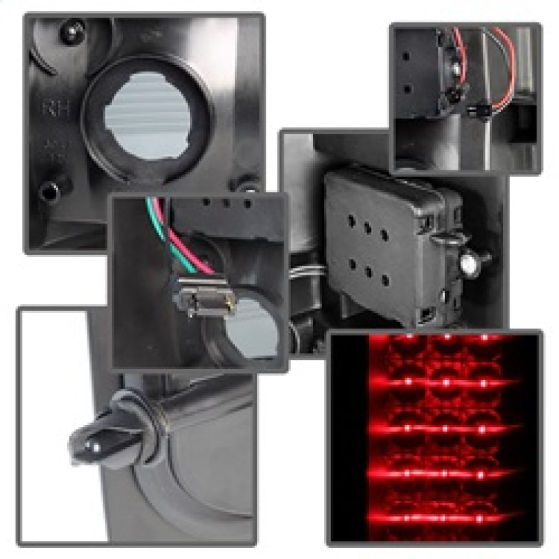 SPYDER Xtune Chevy Silverado 07-13 LED Tail Lights Black Smoke ALT-JH-CS07-LED-BKSM 5077493