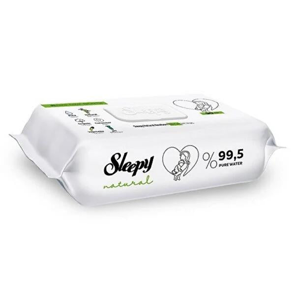 Sleepy Natural Baby Wet Wipes - 90 Count, Gentle & Hypoallergenic - Perfect for Sensitive Skin, Fragrance-Free Cleansing Wipes
