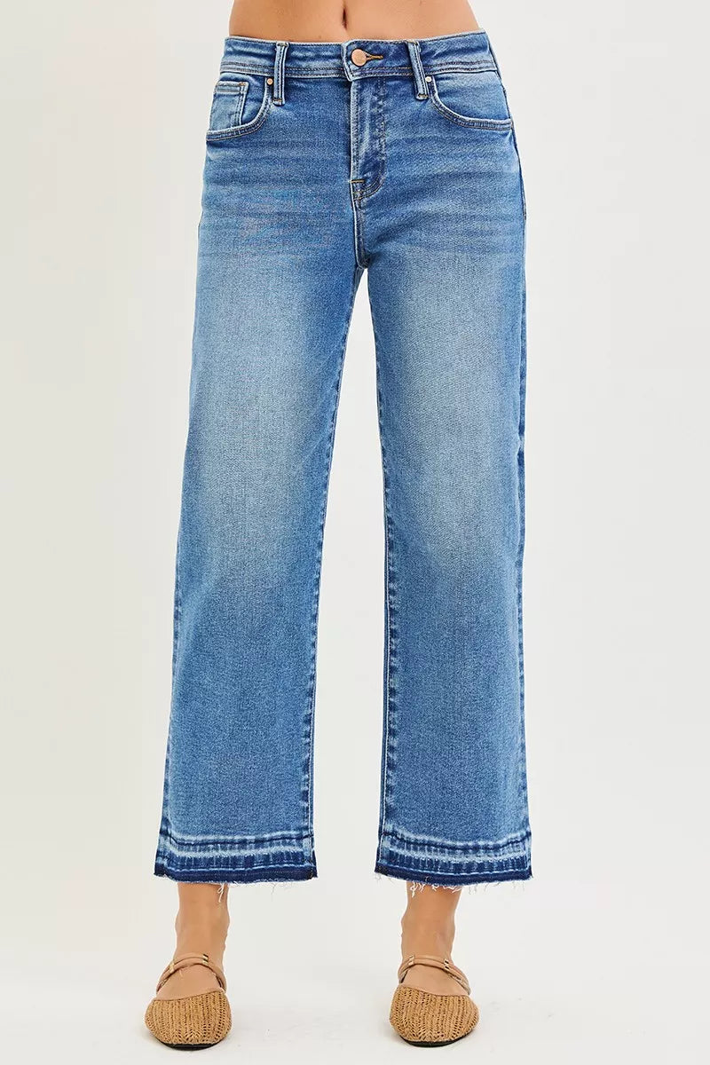 RISEN Full Size Slouchy Cropped Boyfriend Jeans Plus Size