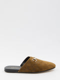 GUCCI Flat Suede Slippers for Men