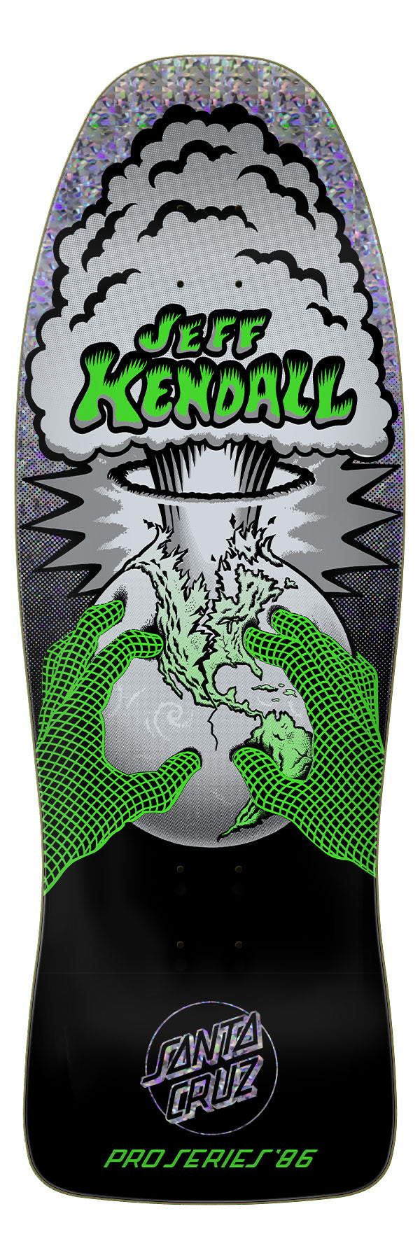 Santa Cruz Jeff Kendall End of the World Neon 10" Skateboard Deck