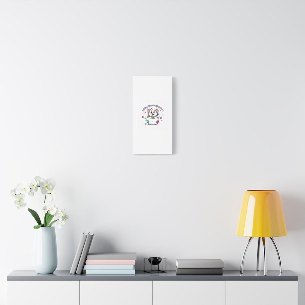 Life's a Cheese Adventure Canvas | Rodent-Core rat art print