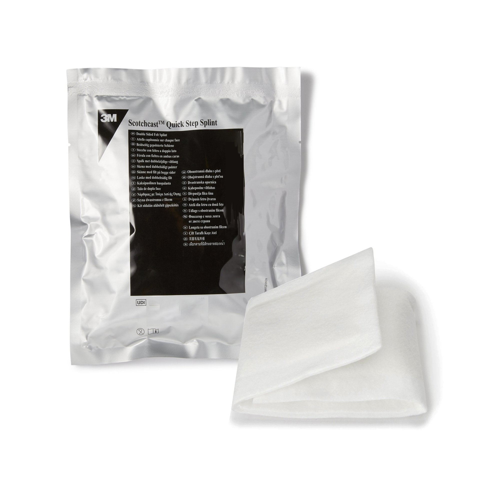 3M™ Scotchcast™ Quick Step Double Sided Felt Padded Splint, 4 x 30 Inch 75430