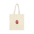 Anatomical Heart Illustration Tote | Hearts‑with‑a‑Twist, anti love graphic