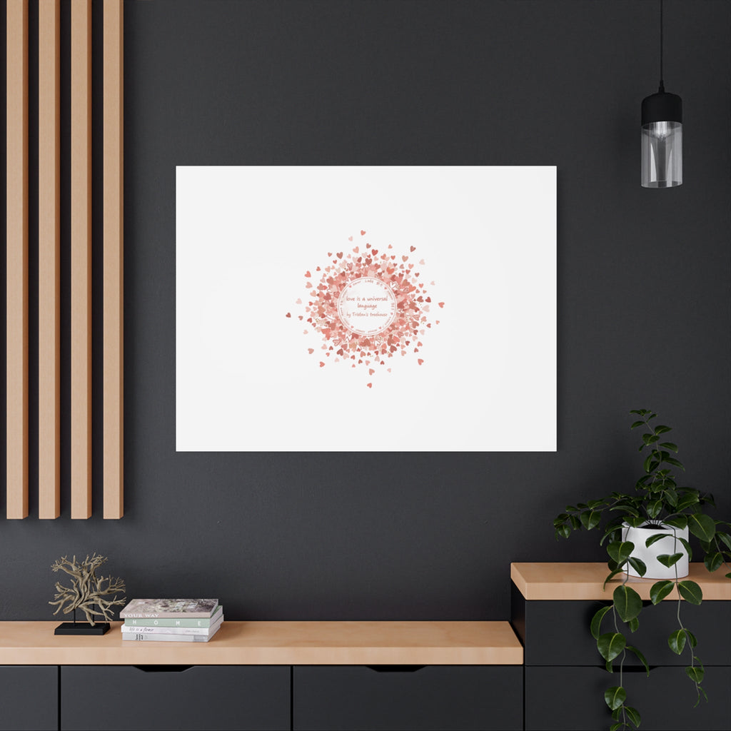 Tiny Heart Confetti Canvas | Matte Stretched Wall Art