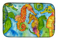 Seahorse Dish Drying Mat Absorbent Dish Drying Mat Pad for Kitchen Counter Dish Drainer Mat for Countertop, 14 x 21", Multicolor