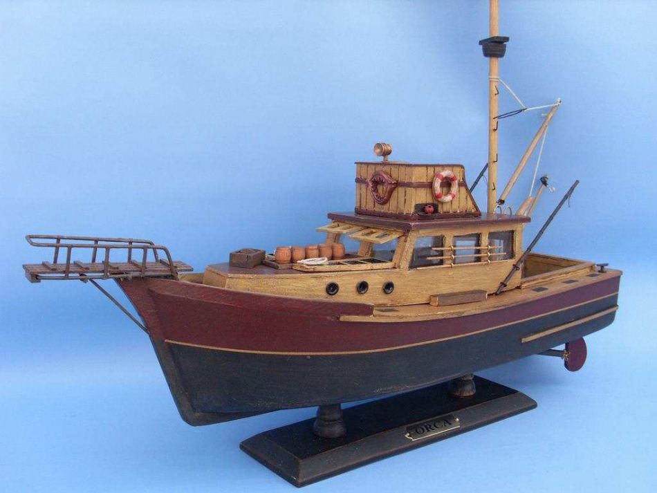 Wooden Jaws - Orca Model Boat 20""