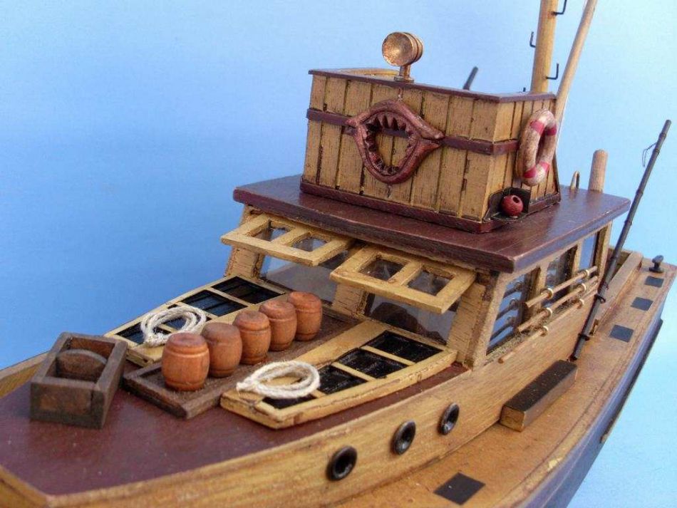 Wooden Jaws - Orca Model Boat 20""